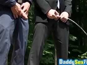 Daddies david anthony and troy daniels anal breed outdoor
