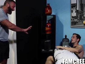 Aiden joseph takes refuge at alex tikas place and gets caught jerking off