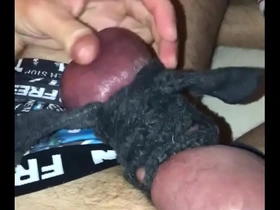 My cock roped tight