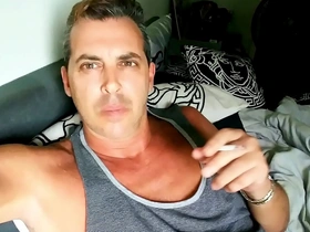 My straight buddy hunk step dad cory bernstein aka cory the model busted in leaked male celebrity cock sextape masturbating ! jerking shaved big cock, smoking , fingering ass, huge cum shot ! free gay porn