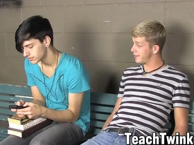 Twinks kayden daniels and jae landen anal pound in classroom