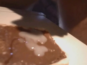 Cum on food