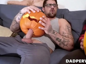 Stepson banged by hos beefy step dad with hi fat cock
